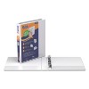 Stride QuickFit Round-Ring View Binder 1" Capacity White 88010 - 2 of 4