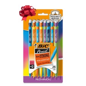 BiC 26pk Xtra Strong 0.9mm Mechanical Pencil: Thick Lead, School Supplies, Erasable, Plastic - 1 of 4