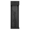 5.13" 1-Light Miranda Modern Iron/Glass Seeded Glass with Dusk-to-Dawn Sensor Outdoor Sconce Black - JONATHAN Y: ETL Listed, Integrated LED - 2 of 4