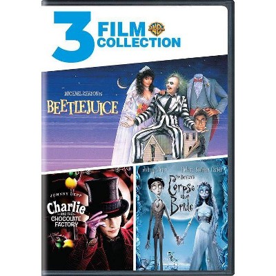 Beetlejuice / Charlie and the Chocolate Factory / Tim Burton's Corpse Bride (DVD)