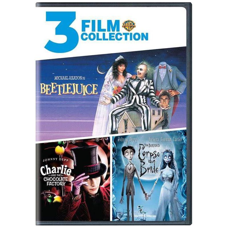 Beetlejuice / Charlie and the Chocolate Factory / Tim Burton&#39;s Corpse Bride (DVD), 1 of 2