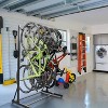 5 Bike Storage Rack, Freestanding Bike Storage, Adjustable Height, Space Saving, Vertical Bike Storage Garage for Front Yards, Backyards, Basements - 2 of 4