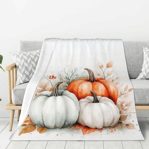 Lomsoe Christmas Pine Tree White Winter Couch Throw Blanket Flannel Soft Blanket for Living Room Bed Sofa Travel Office Camping. - 1 of 4