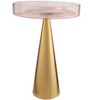 Alo Side Table Pink and Gold - 3 of 4