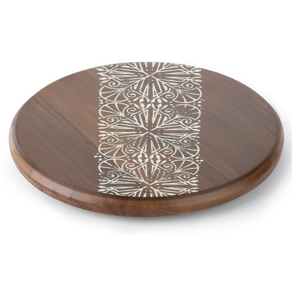 Thirstystone 14" Diameter Mohave Acacia Wood Lazy Susan Turntable