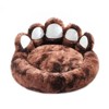 Racxily Upgraded Paw Shape Soothing Round Pet Bed - for Indoor Cats & Small/Medium Dogs, Soft, Machine Washable, Cotton - 2 of 4