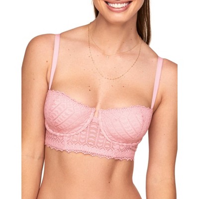 Adore Me Women's Margeaux Balconette Bra 40DD / Raspberry Sorbet Pink.