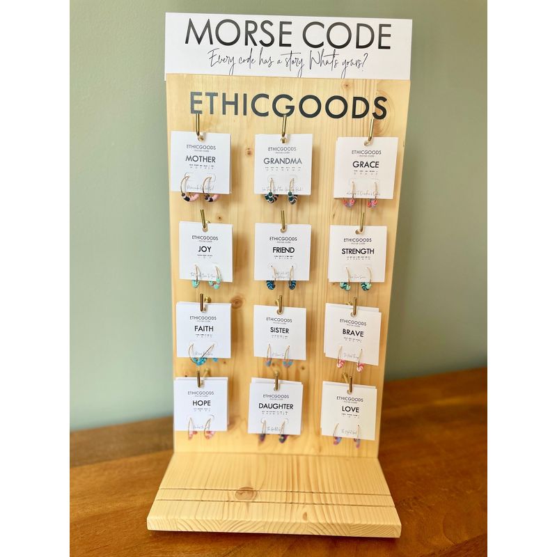 ETHIC GOODS Women's Morse Code Earring [JOY], 4 of 9