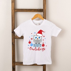The Juniper Shop Happy Owlidays Toddler Short Sleeve Tee - 1 of 2