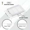 Unique Bargains Aluminum Alloy Cabinet Wardrobe Shoe Closet Rectangle Ventilation Grilles 2 Pcs - 2 of 4