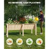 72"×26"×31" Elevated Wood Planter Box Stand for Backyard, Outdoor Planter Box with Storage Shelf,Herb Planter,for Backyard, Patio - 2 of 4
