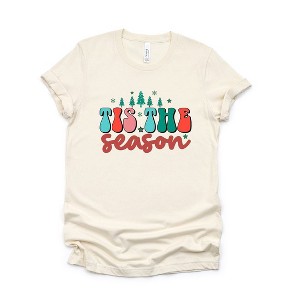 Simply Sage Market Women's Retro Tis The Season Trees Short Sleeve Graphic Tee - 1 of 4