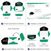 Big Dot of Happiness Green Grad - Best is Yet to Come - Fill-In Cards - Green Graduation Party Fold and Send Invitations - Set of 8 - 3 of 4