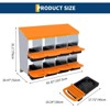 Galvanized Steel Chicken Nesting Box with Roll-Away Tray, 6/8/10 Hole Options, Wall or Stand Mount - 3 of 4