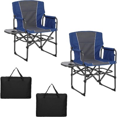 thumbnail image 2 of VFM E-Store Folding Camping Chairs With Cup Holder – Pack Of 2 – Green – 51cm X 81cm 2 of 5