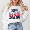 Simply Sage Market Women's Graphic Sweatshirt Batter Batter Swing Stacked - 2 of 3