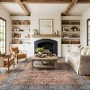 World Rug Gallery Calista Multi Vintage Indoor Rug – Machine Washable Flat Pile with Non-Slip Backing - 2 of 4