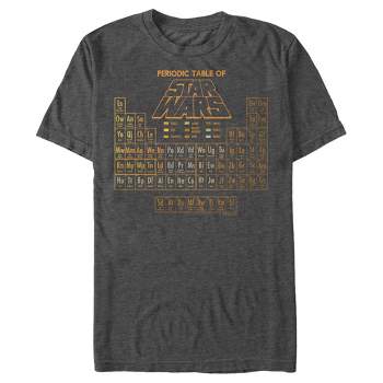 Men's Star Wars Fade Periodic Table of Elements  T-Shirt - Charcoal Heather - Large Tall