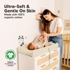 KeaBabies 2pk Soothe Changing Pad Covers for Girl, Boy, Organic Soft Cotton Contoured Diaper Changing Table Pad Covers - 3 of 4