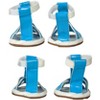 Pet Life Buckle-Supportive PVC Waterproof Pet Dog Shoes Sandals - Set Of 4, LG, Blue - 4 of 4