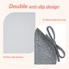 ChicFurnit 2PCS Seat Cushion Trapezoid Size Premium Soft Cotton Filling Non Slip Design Comfortable Durable for Living Room, Black, 17"*16.5"*2.2" - 4 of 4