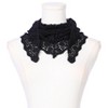 INSPIRE CHIC Floral Cotton Crochet Mantilla Little Shawl Cape Head Covering Veil Scarves 1Pc - 2 of 4