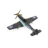 HomeRoots 5" Black and Yellow Metal Hand Painted 1940's P-51 Mustang Model Airplane - 4 of 4