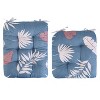 NewHome"2Pcs Rocking Chair Cushion Set with Non-Slip Ties, Polyester Fiber Filling for Comfort & Support"BeigeBlueCoffee&Grey - 3 of 4