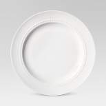 8.3" Porcelain Beaded Rim Salad Plate White - Threshold™