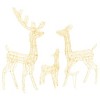 Reindeer Family Warm White Acrylic Large Reindeer Family Oblong - 2 of 4