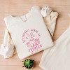 Simply Sage Market Cottontail Candy Premium Chocolate Lightweight Garment Dyed Sweatshirt - L - Ivory - 3 of 4