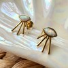 Spirit Beam Opal Studs in Gold, Silver - Honeycat - image 3 of 4