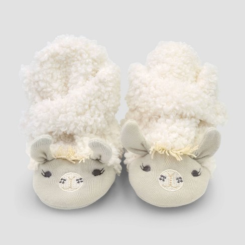 Baby Constructed Llama Bootie Slippers Cloud Island