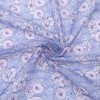 INSPIRE CHIC Women's Floral Stripes Printed Square Cotton Blended Gauze Neck Scarves 1Pc - 4 of 4