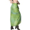 LA LEELA Women's Bikini Sarong Swimwear Cover up Skirt Bathing suit Summer Wraps Swimsuit Beach Wrap for Women One Size Green, Tie Dye Design - image 3 of 4