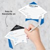 Big Dot of Happiness Blue Grad - Best is Yet to Come - 2-in-1 Royal Blue Graduation Party Cards - Activity Duo Games - Set of 20 - 3 of 4