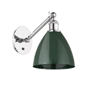 Plymouth Dome - 1 Light Wall Sconce In Industrial Style-13.25 Inches Tall and 7.5 Inches Wide - 1 of 1