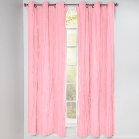 50 X84 Blackout Grommet Curtain Panels Light Pink Crayola Target