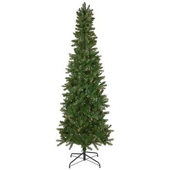 Northlight 7.5' Pre-Lit Wicklow Noble Fir Artificial Christmas Tree, Clear Lights