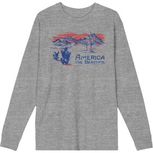 Americana America The Beautiful Adult Long Sleeve Tee - 1 of 2