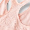 Girls' 2pk 'Hearts' Printed Sports Bra - Cat & Jack™ Peach Orange - 4 of 4
