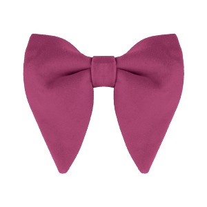 Allegra K Men's Pre-tied Solid Color Formal Party Prom Velvet Bow Ties One Size - 1 of 4