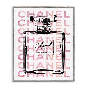 Stupell Industries Glam Perfume Bottle Brand Text Framed Giclee Art - 1 of 4