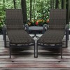 Courtyard Casual Santa Fe Wicker 3 pc Chaise Lounge Set  Includes one 20" End Table and two Chaise Loungers - 2 of 4