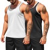 COOFANDY Men's Workout Tank Tops Pack Dry Fit Sleeveless Running Shirts Gym Muscle Bodybuilding T Shirts - 4 of 4