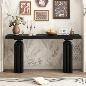 KIGFTSOD Chic, Elegant and Luxurious Acacia Veneer Console Table,Suitable for Entryway, Hallway, Living Room, Foyer, Corridor - 1 of 4