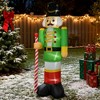 QingMoon Green Walnut Soldier Christmas Inflatable Decoration, Funny Blow Up Holiday Decor for Yard, Lawn and Garden - 2 of 4