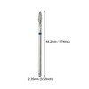 Unique Bargains Emery Nail Drill Bits Set for Acrylic Nails 3/32 Inch Nail Art Tools 44.2mm Length Blue 10 Pcs - 4 of 4