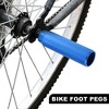 Unique Bargains Universal Aluminum Alloy BMX MTB Bike Bicycle for 3/8" Axles Rear Foot Pegs Footrests 1 Pair - 3 of 4