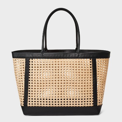 Caning Tote Handbag - A New Day™